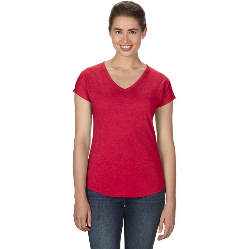 Ladies' Triblend V-Neck T-Shirt