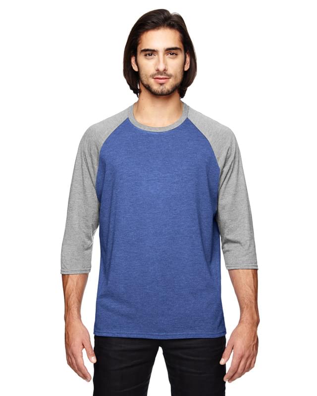 Anvil Adult Triblend 3/4 Sleeve Raglan T-Shirt 