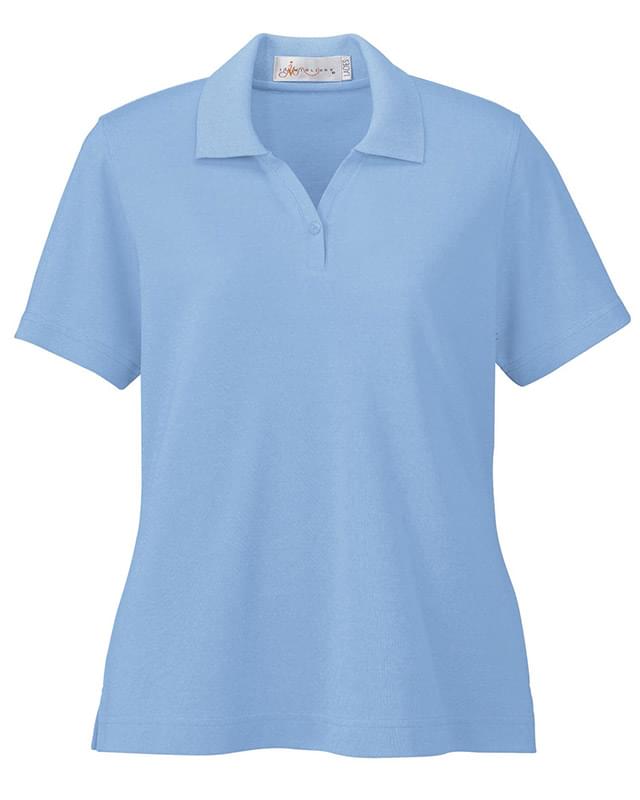 Ladies' Micro Pima Johnny Collar Oxford Polo Ladies' Micro Pima Johnny Collar Oxford Polo