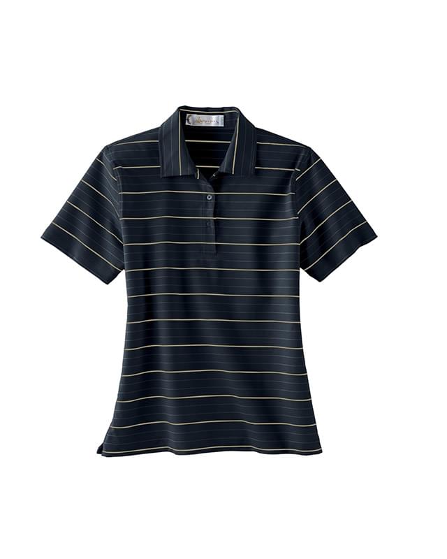 Ladies' Poly Spandex Yarn-Dyed Striped Polo Ladies' Poly Spandex Yarn-Dyed Striped Polo