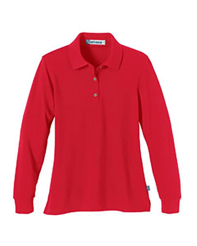 Ladies' Piqu Long-Sleeve Polo with Teflon Ladies' Piqu Long-Sleeve Polo with Teflon