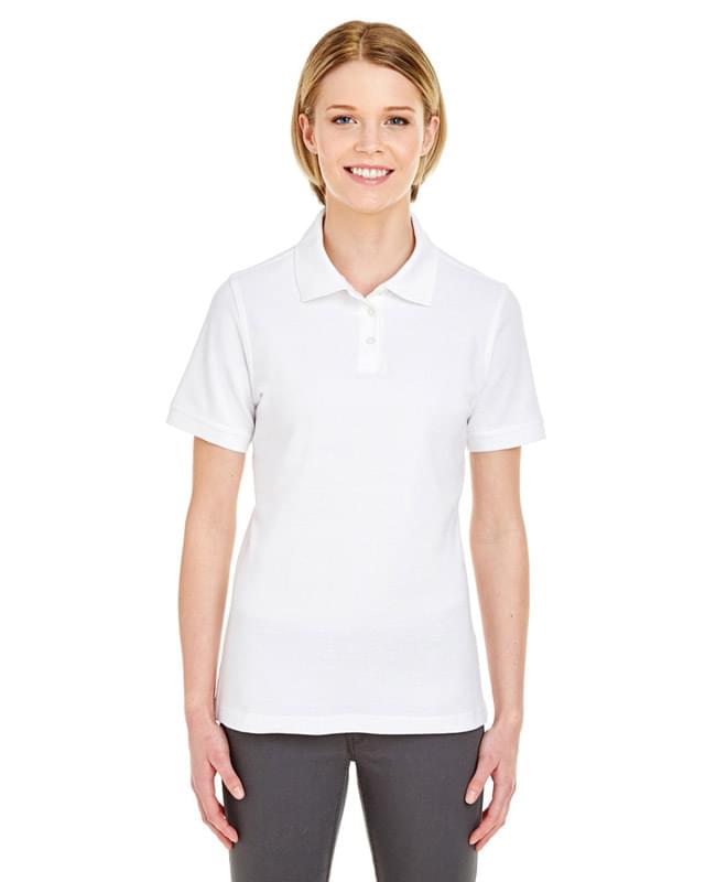 Ladies' Platinum Honeycomb Piqu? Polo