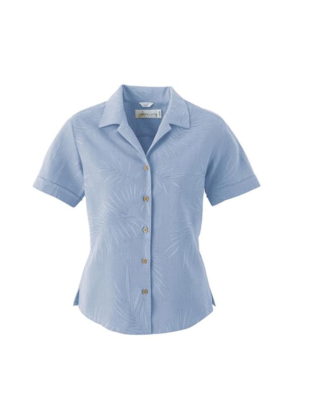 Ladies' Silk Large Jacquard Shirt Ladies' Silk Large Jacquard Shirt