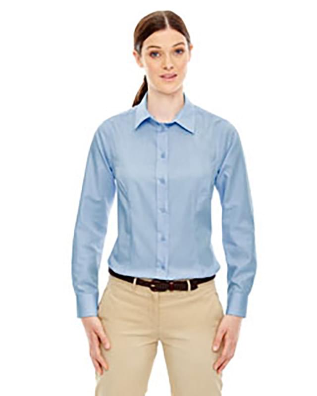 Ladies' Yarn-Dyed Wrinkle-Resistant Dobby Shirt Ladies' Yarn-Dyed Wrinkle-Resistant Dobby Shirt