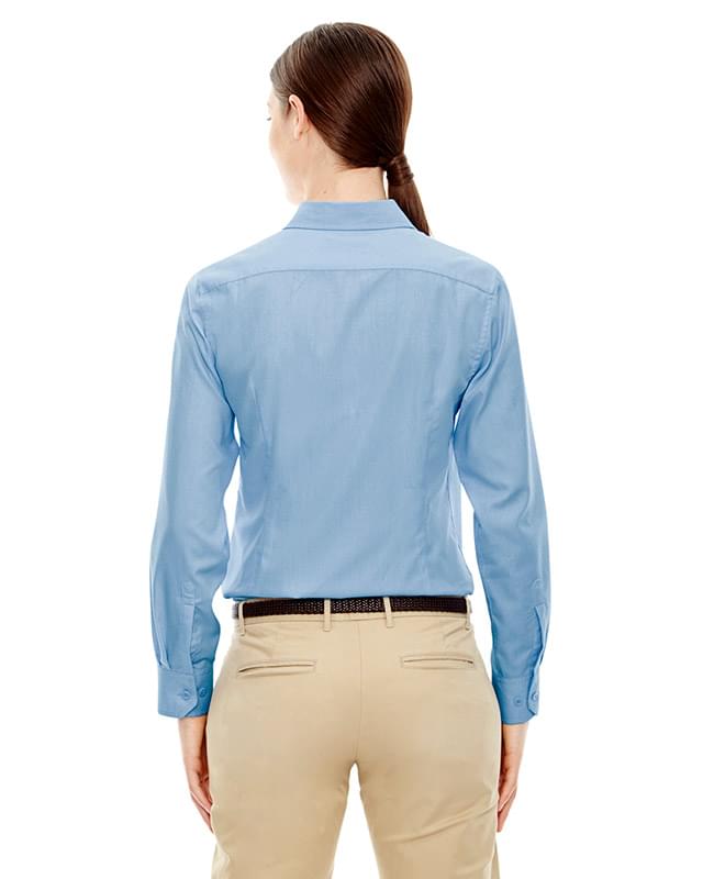 Ladies' Yarn-Dyed Wrinkle-Resistant Dobby Shirt Ladies' Yarn-Dyed Wrinkle-Resistant Dobby Shirt