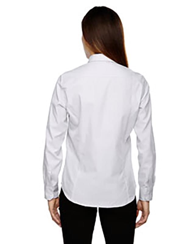 EchelonLadies' Wrinkle Resistant Cotton Blend Houndstooth Taped Shirt EchelonLadies' Wrinkle Resistant Cotton Blend Houndstooth Taped Shirt