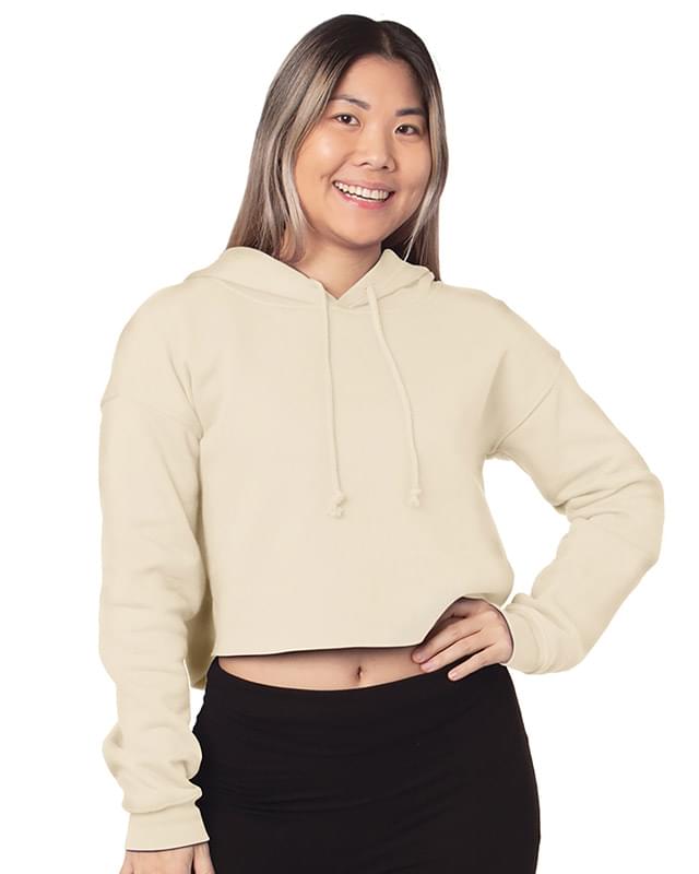 Ladies' Cropped Pullover Hooded Sweatshirt