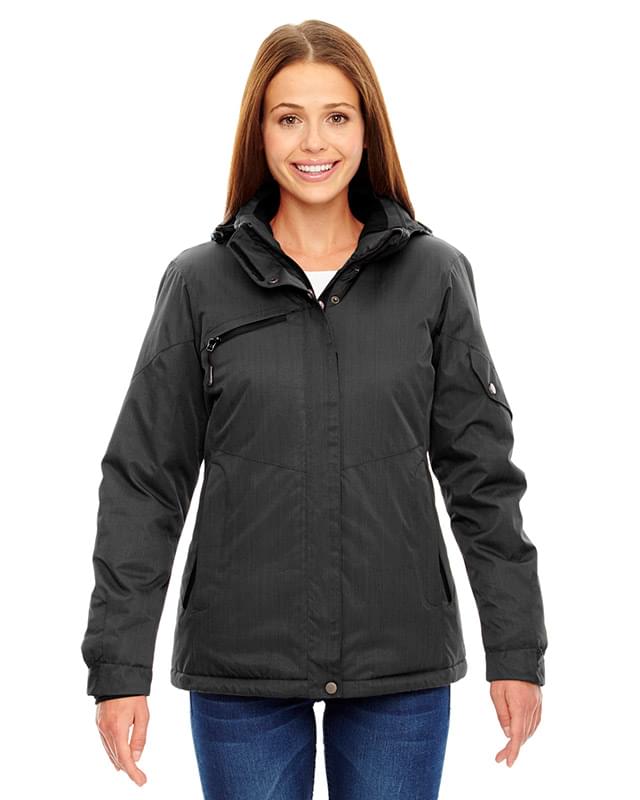 Ladies' Rivet Textured Twill Insulated Jacket Ladies' Rivet Textured Twill Insulated Jacket