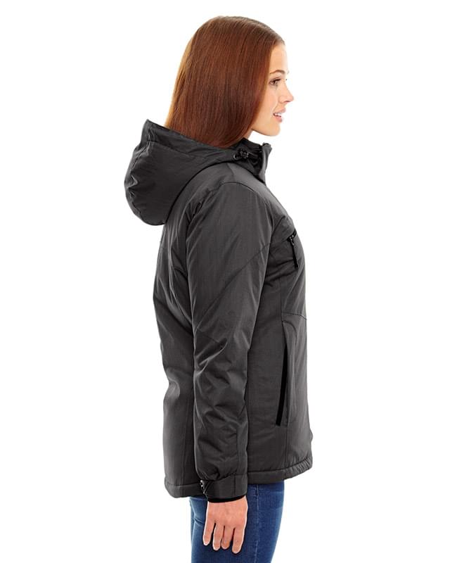 Ladies' Rivet Textured Twill Insulated Jacket Ladies' Rivet Textured Twill Insulated Jacket