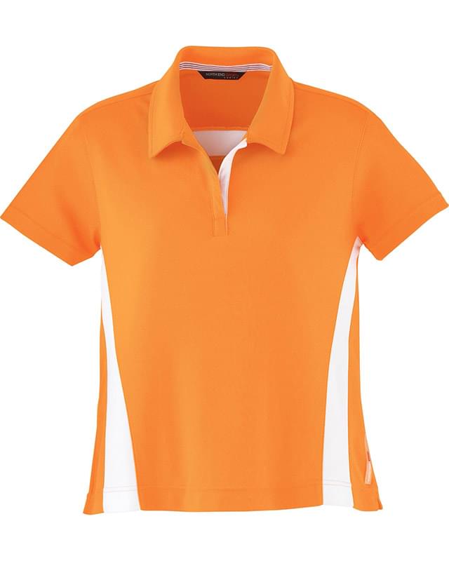 Ladies' Polyester Pique Polo with Stripe Ladies' Polyester Pique Polo with Stripe