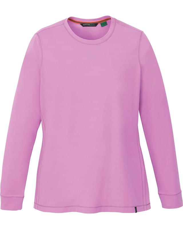 Ladies Organic Cotton Spandex Jersey Long Sleeve Crew Ladies Organic Cotton Spandex Jersey Long Sleeve Crew