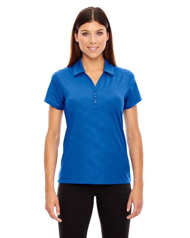 Ladies' Maze Performance Stretch Embossed Print Polo