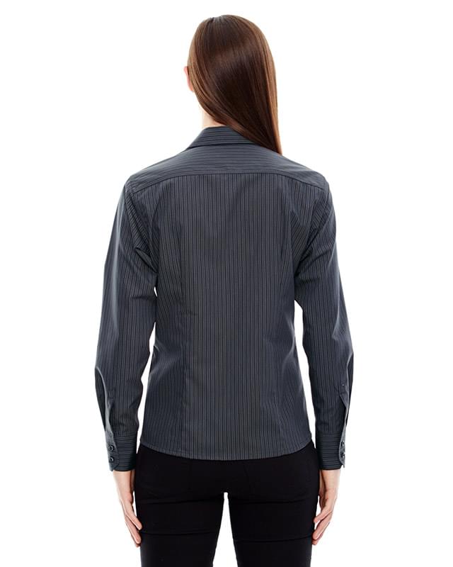 Ladies' Boardwalk Wrinkle-Free Two-Ply 80's Cotton Striped Tape Shirt Ladies' Boardwalk Wrinkle-Free Two-Ply 80's Cotton Striped Tape Shirt