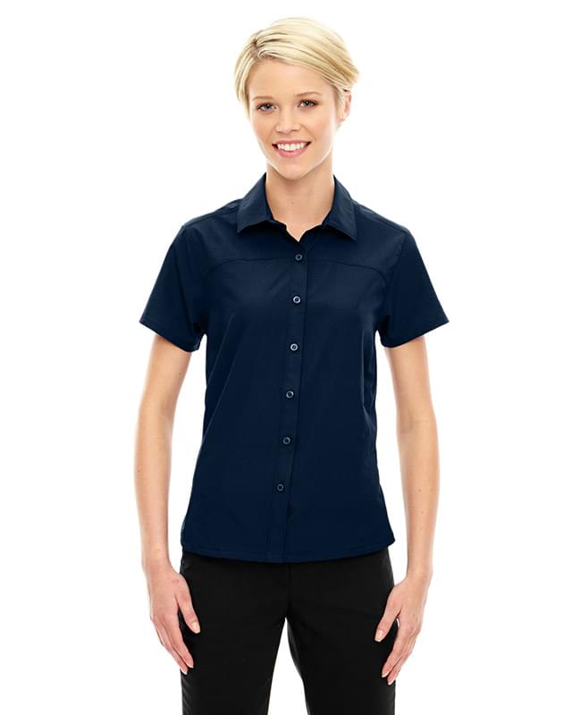 Ladies' Charge Recycled Polyester Performance Short-Sleeve Shirt