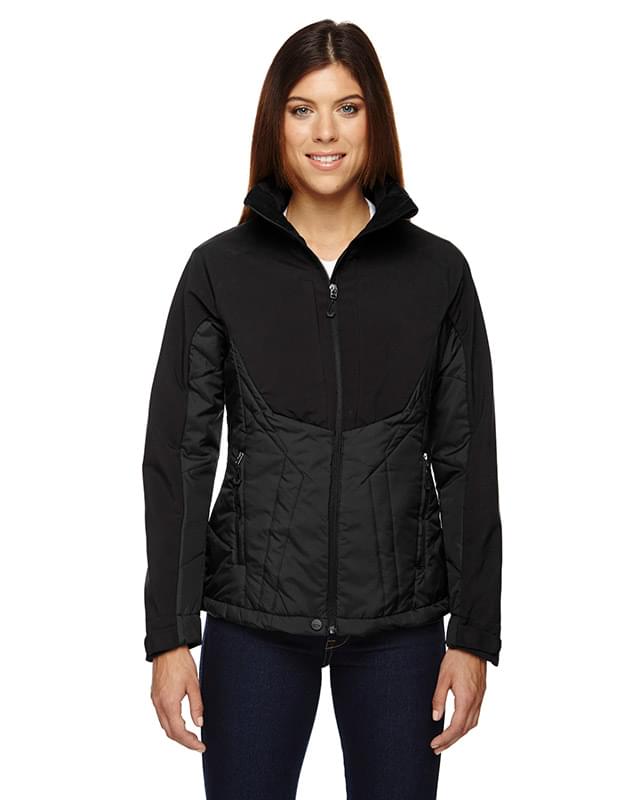 Ash City - North End Sport Red Ladies' Innovate Insulated Hybrid Soft Shell Jacket - 78679