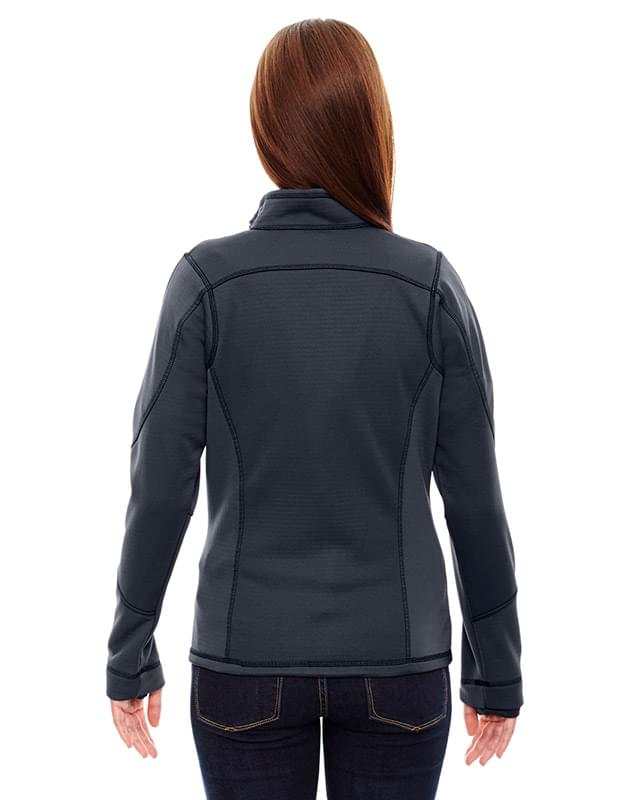 Ladies' Pulse Textured Bonded Fleece Jacket with Print Ladies' Pulse Textured Bonded Fleece Jacket with Print