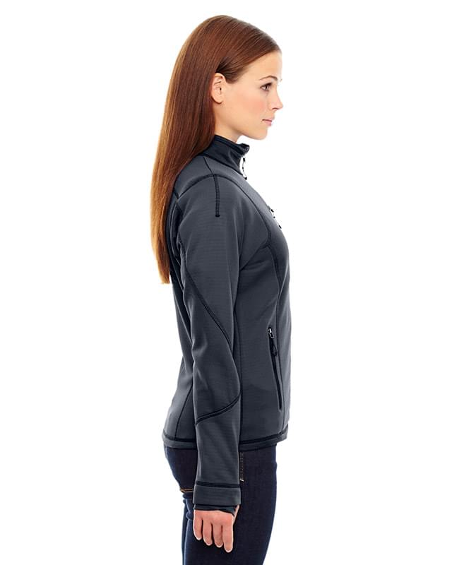 Ladies' Pulse Textured Bonded Fleece Jacket with Print Ladies' Pulse Textured Bonded Fleece Jacket with Print