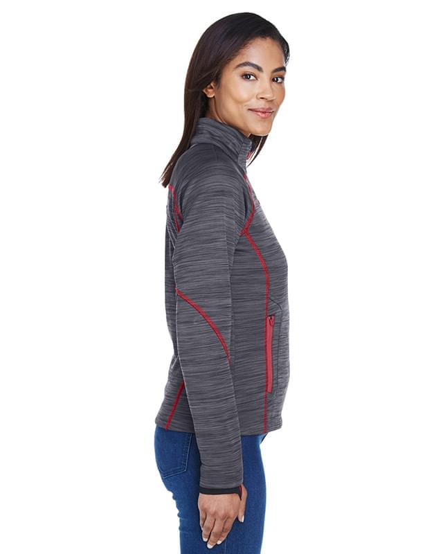 Ladies' Flux M?lange Bonded Fleece Jacket