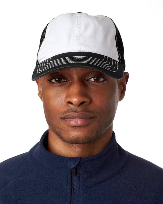 Classic Cut Washed Brushed Cotton Twill Unconstructed Trucker Cap