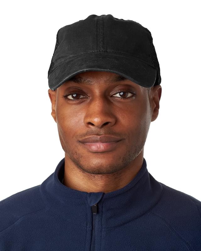 Adult Classic Cut Brushed Cotton Twill Unstructured Trucker Cap