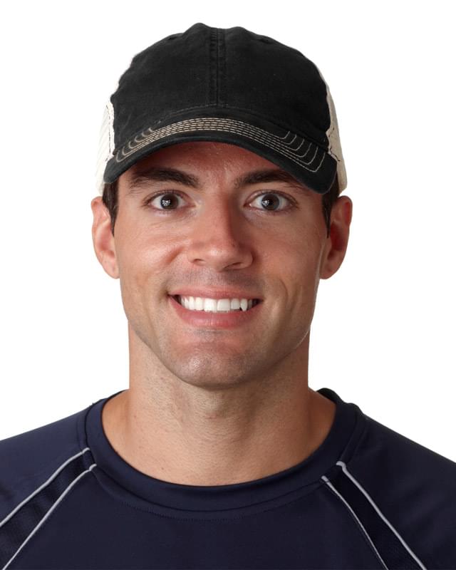 Adult Classic Cut Brushed Cotton Twill Unstructured Trucker Cap
