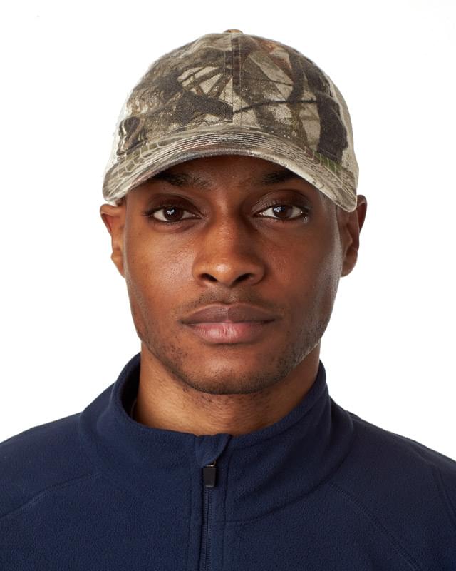 Adult Classic Cut Brushed Cotton Twill Unstructured Trucker Cap