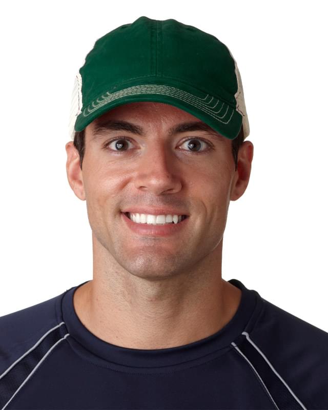 Adult Classic Cut Brushed Cotton Twill Unstructured Trucker Cap