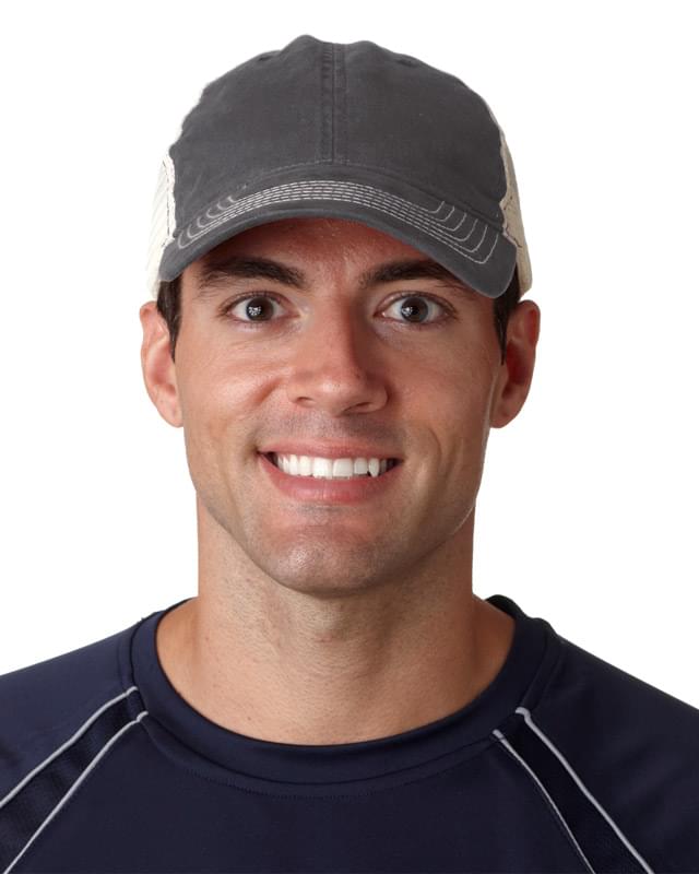 Adult Classic Cut Brushed Cotton Twill Unstructured Trucker Cap