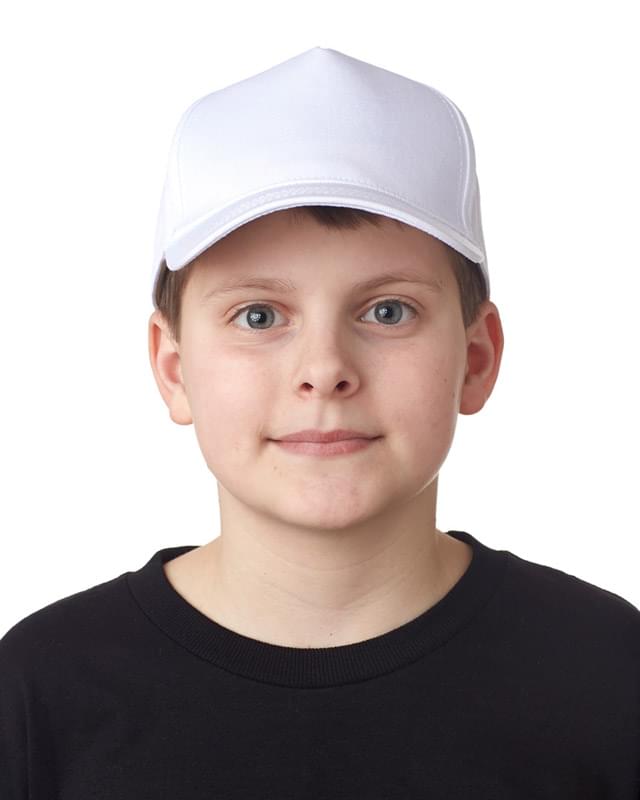 Youth Classic Cut Cotton Twill 5-Panel Cap