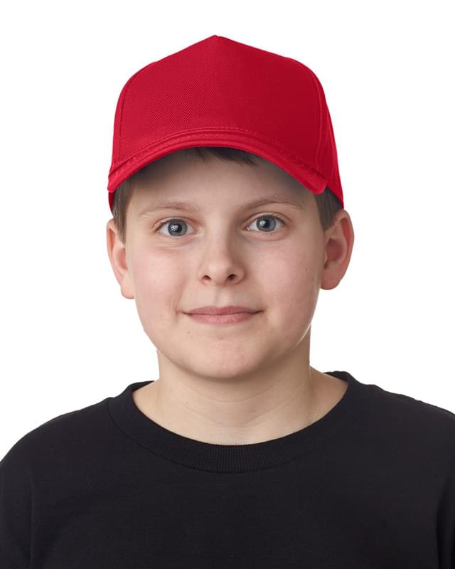 Youth Classic Cut Cotton Twill 5-Panel Cap