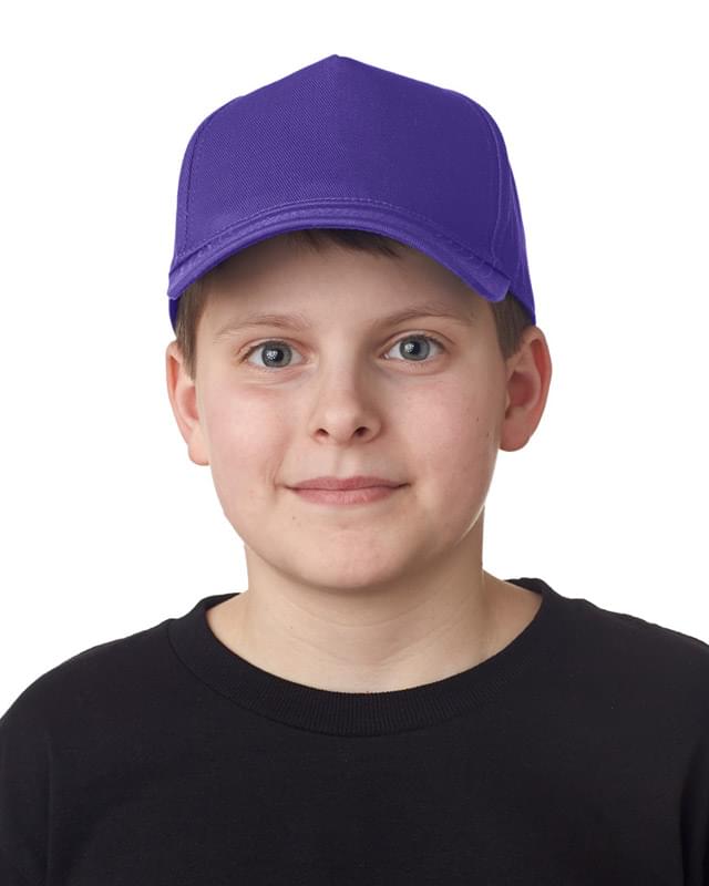 Youth Classic Cut Cotton Twill 5-Panel Cap