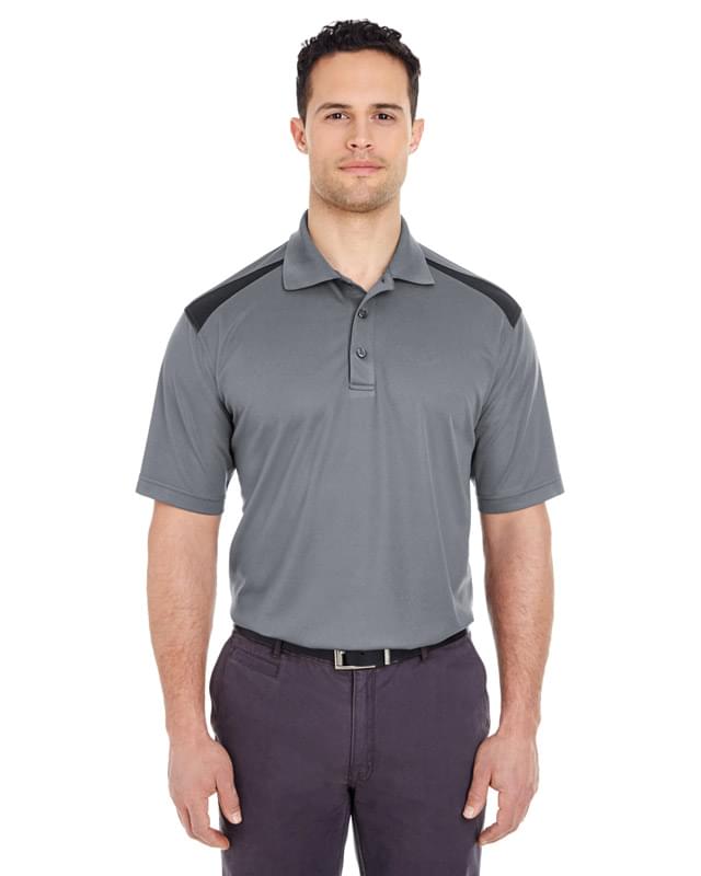 Adult Cool & Dry Two-Tone Mesh Piqu Polo