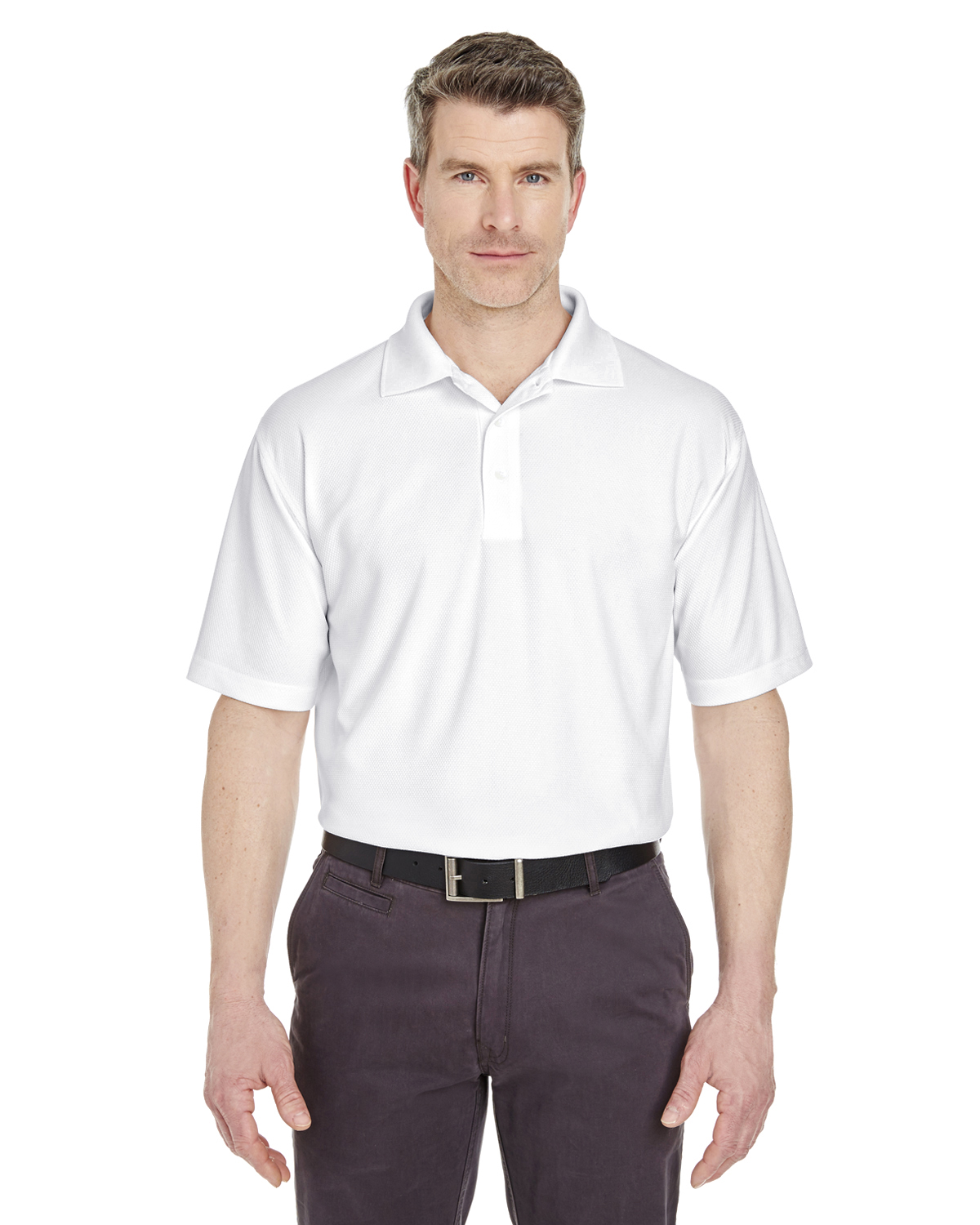 Men's Cool & Dry Pebble-Knit Polo