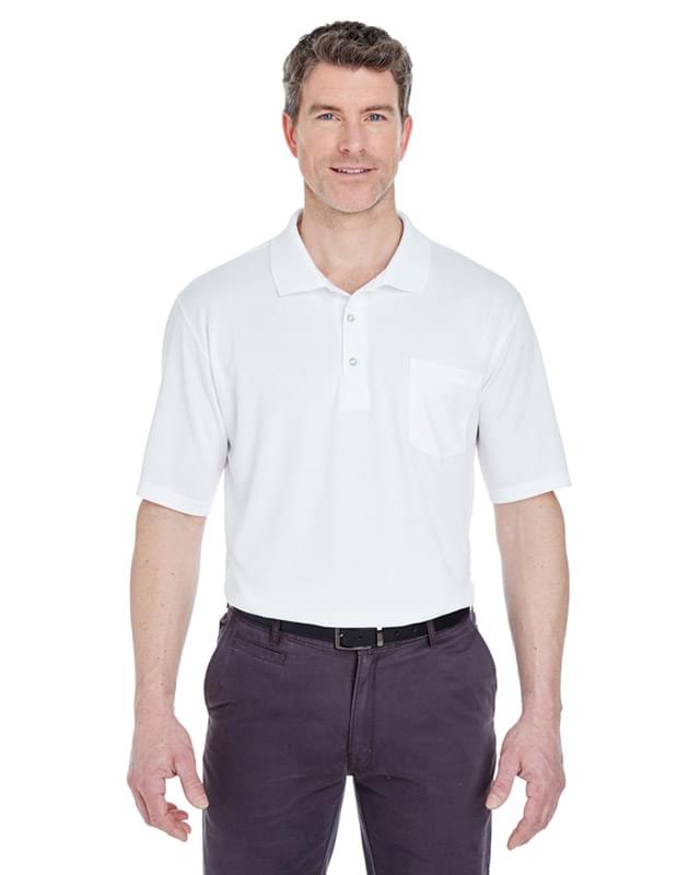 Adult Cool & Dry Sport Polo with Pocket