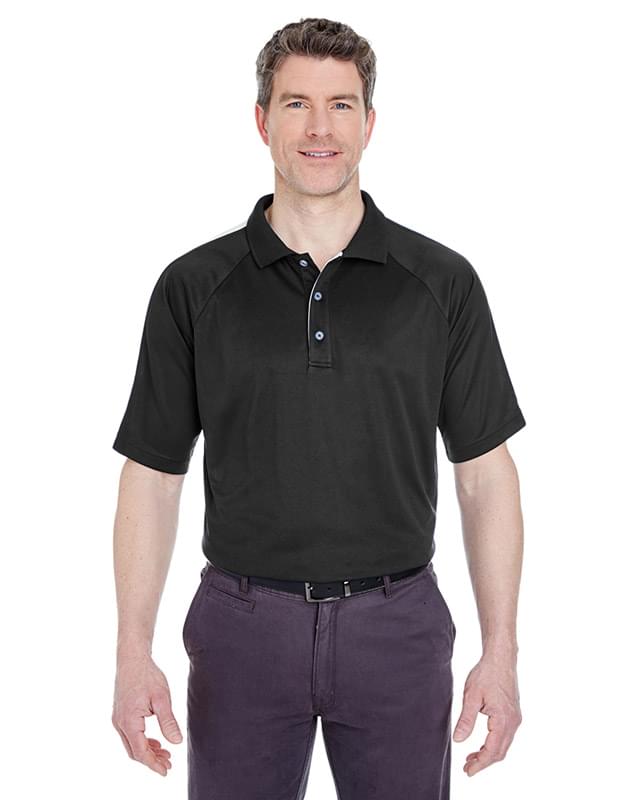 Adult Cool & Dry Sport Shoulder Block Polo