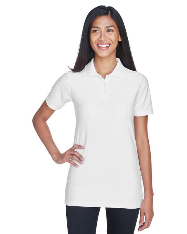 Ladies' Cool & Dry Elite Tonal Stripe Performance Polo