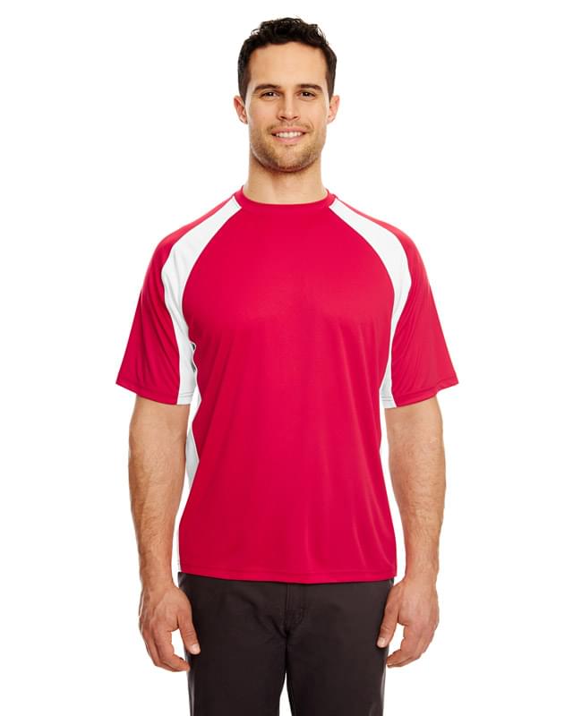 Adult Cool & Dry Sport Two-Tone Performance Interlock T-Shirt