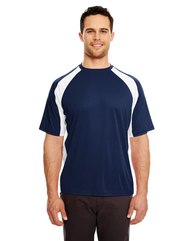 Adult Cool & Dry Sport Two-Tone Performance Interlock T-Shirt