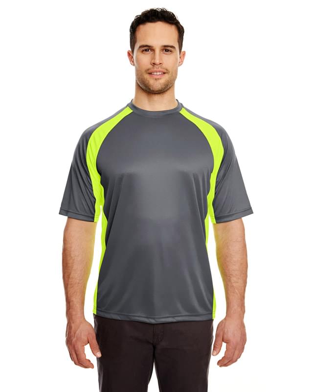 Adult Cool & Dry Sport Two-Tone Performance Interlock T-Shirt