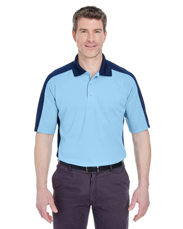 Adult Cool & Dry Stain-Release Two-Tone Performance Polo