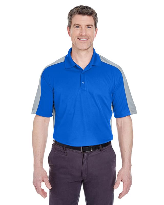 Adult Cool & Dry Stain-Release Two-Tone Performance Polo