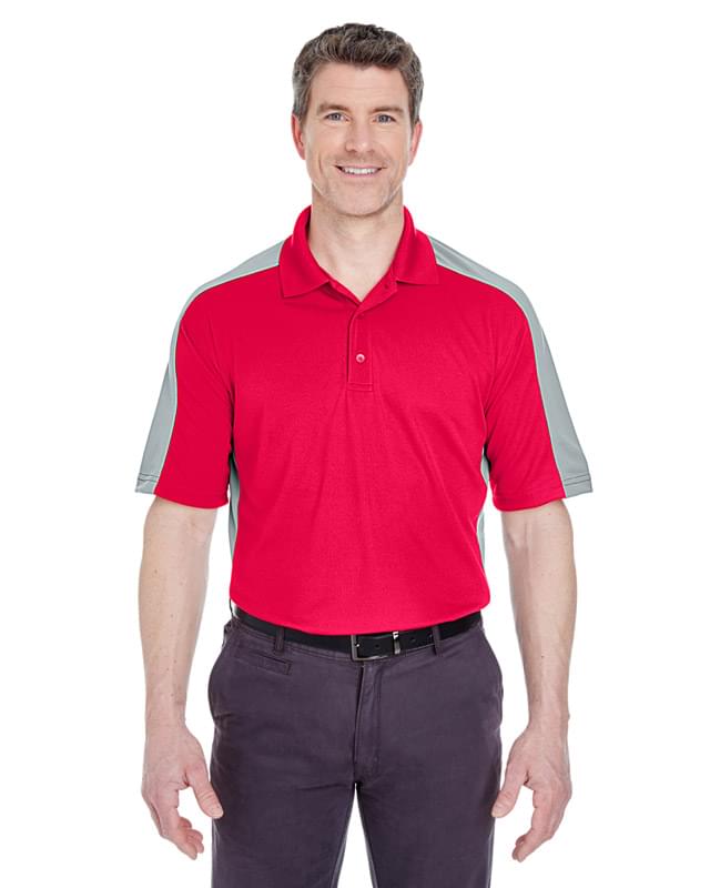 Adult Cool & Dry Stain-Release Two-Tone Performance Polo