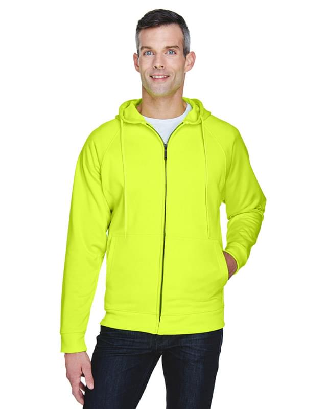Adult Rugged Wear Thermal-Lined Full-Zip Fleece Hooded Sweatshirt