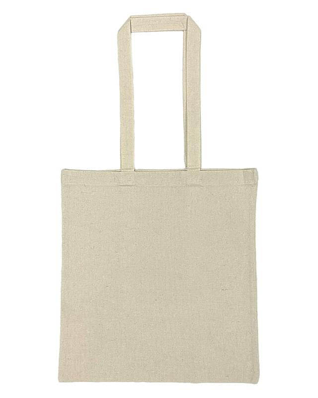 Lightweight Recycled Canvas Over the Shoulder Extended Handle Tote Bag