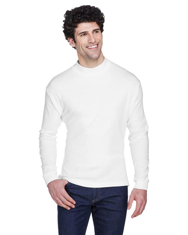 Adult Egyptian Interlock Long-Sleeve Mock Turtleneck