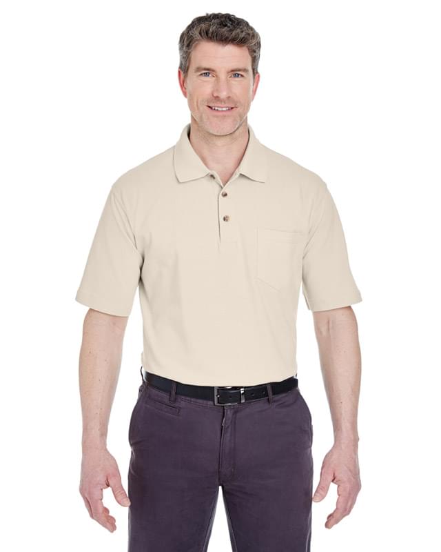 Adult Classic Piqu Polo withPocket