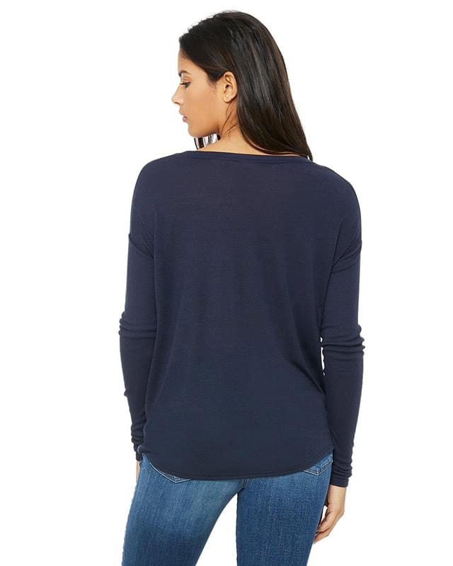 Ladies' Flowy Long-Sleeve T-Shirt with 2x1 Sleeves