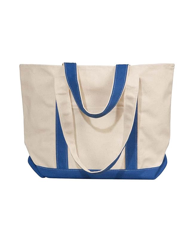 Windward Large Cotton Canvas Classic Boat Tote