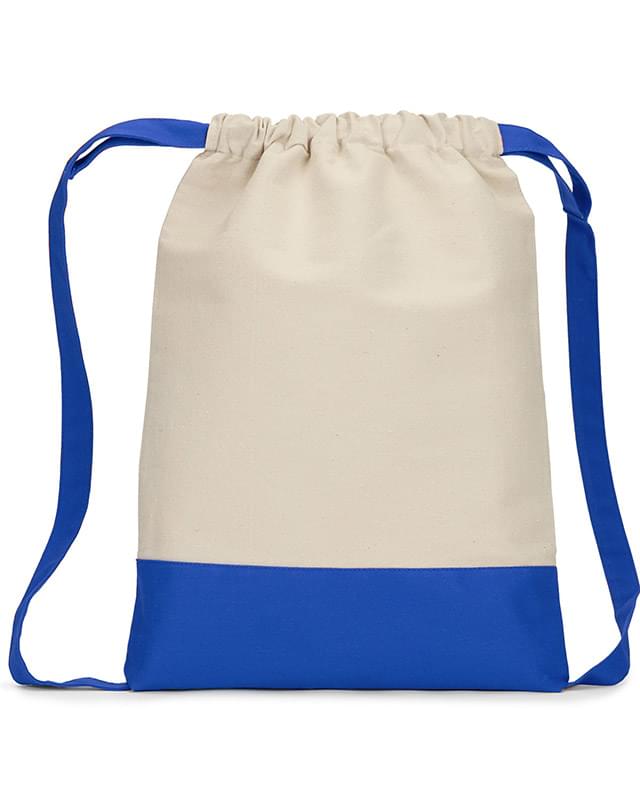 Cape Cod Cotton Drawstring Backpack