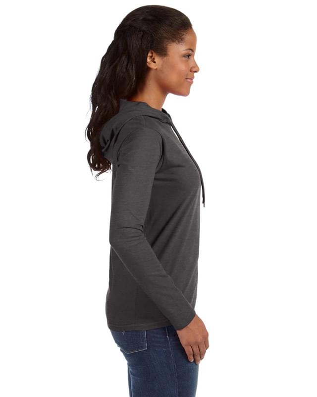 Ladies' Lightweight Long-Sleeve Hooded T-Shirt Ladies' Lightweight Long-Sleeve Hooded T-Shirt
